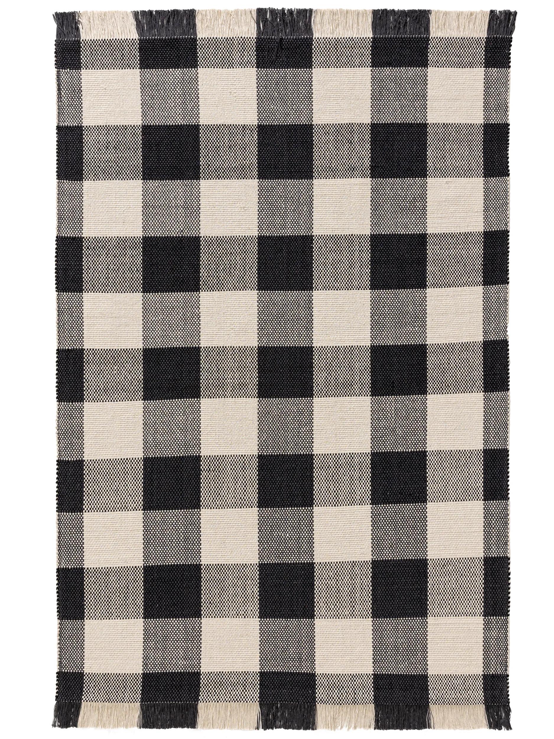 Baumwollteppich Lucy Schwarz/Weiß 60007661-37101 Baumwollteppich Lucy Schwarz/Weiß 60007661-37101