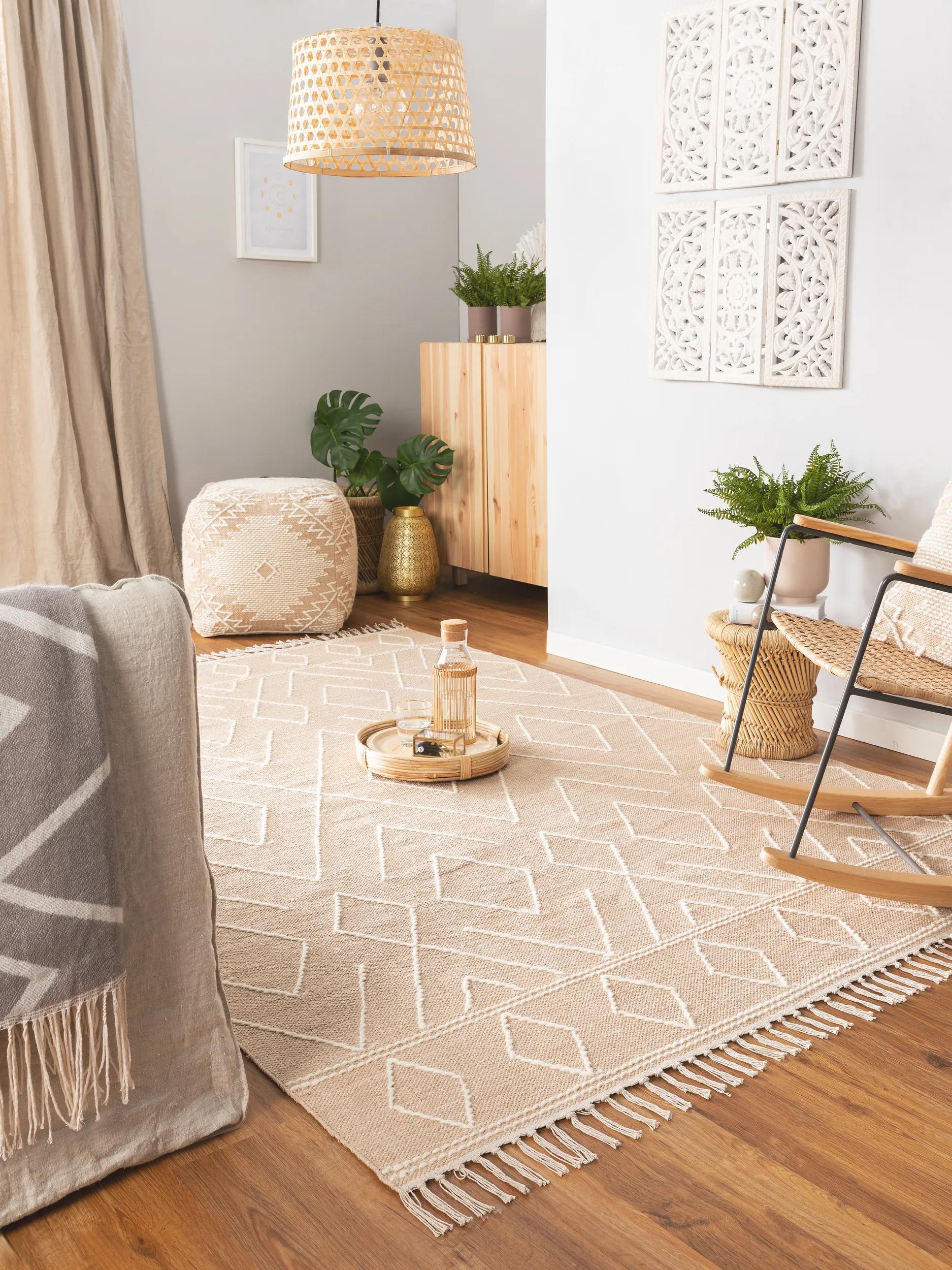 Baumwollteppich Sydney Beige 60006297-21101 Baumwollteppich Sydney Beige 60006297-21101 – Bild 2