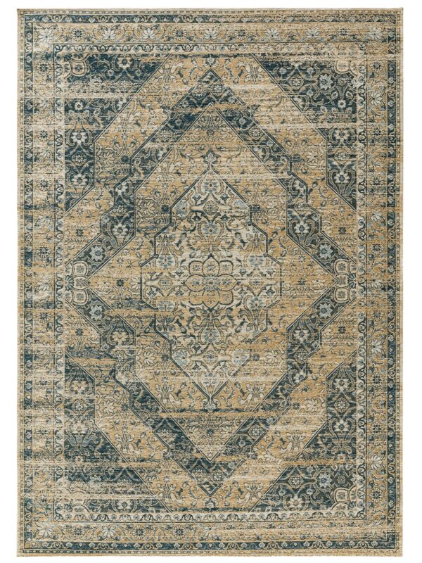 Flachgewebe-Teppich Frencie Blau 60005472-22101