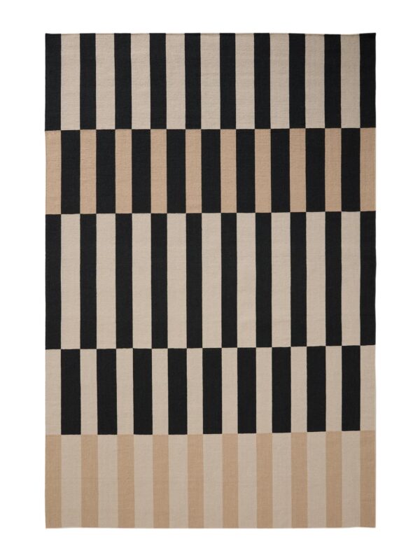 Flachgewebe-Teppich Judith Beige/Schwarz 60007822-45101