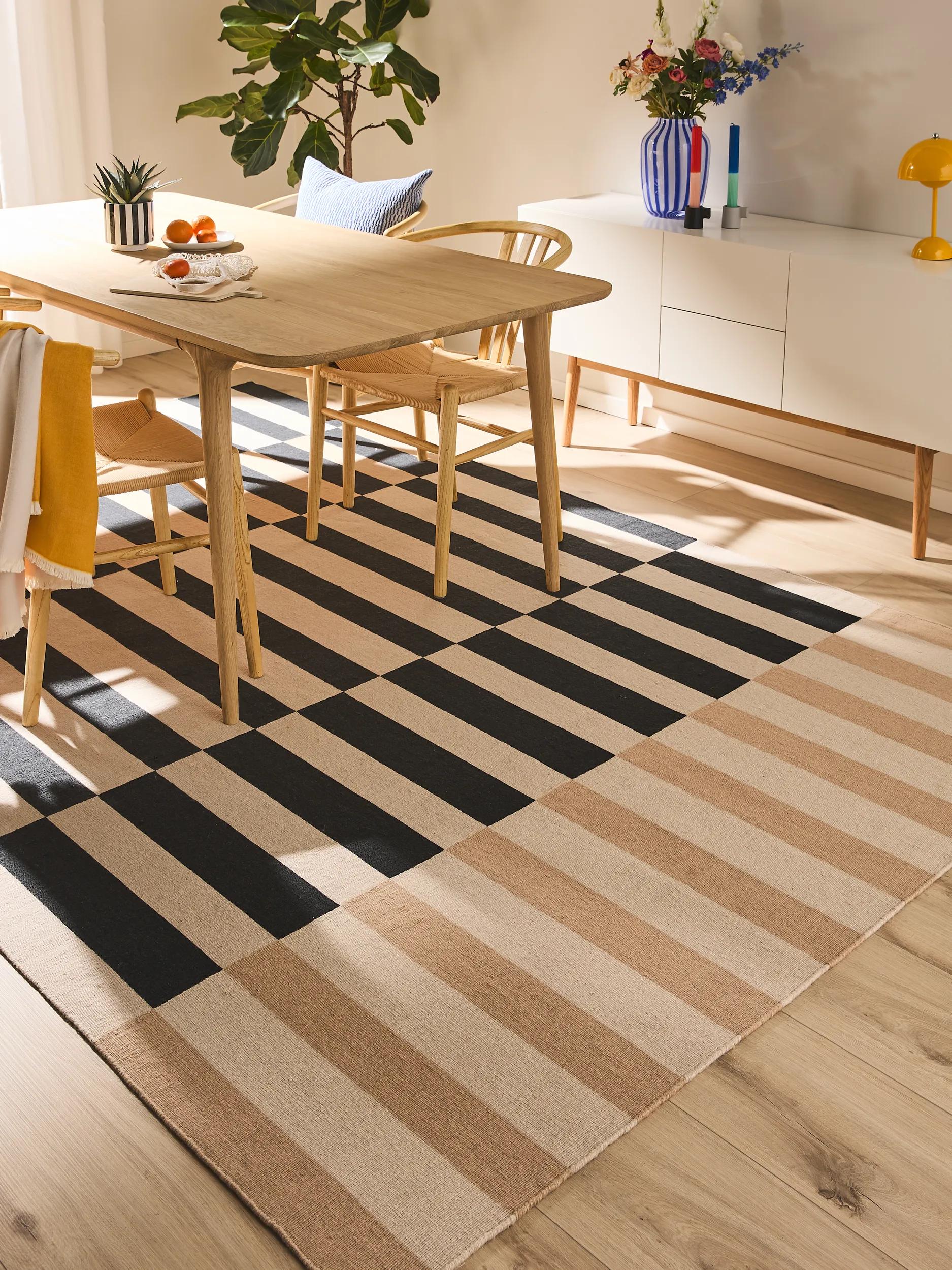 Flachgewebe-Teppich Judith Beige/Schwarz 60007822-45101 Flachgewebe-Teppich Judith Beige/Schwarz 60007822-45101 – Bild 2