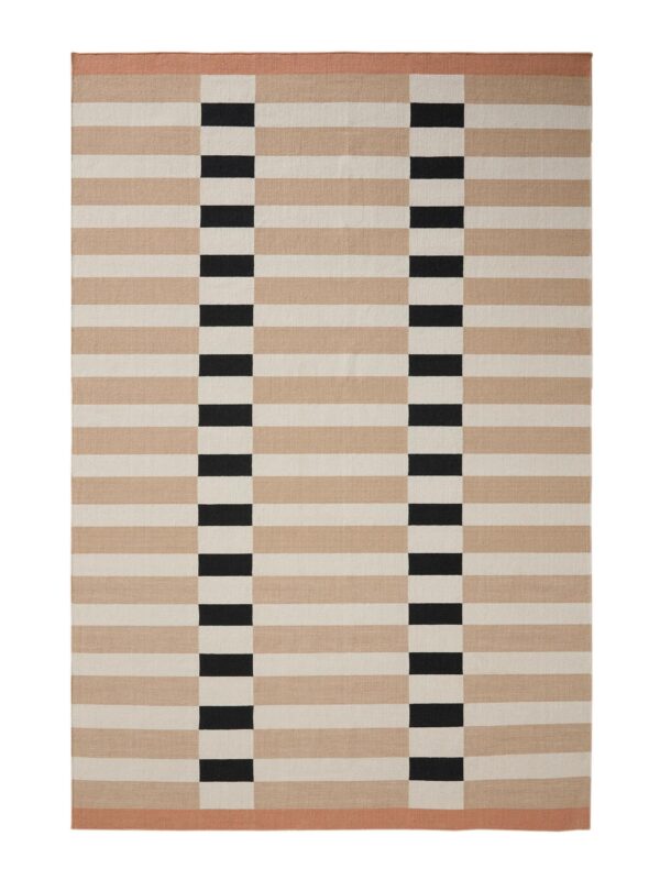 Flachgewebe-Teppich Judith Beige/Schwarz 60007825-45101