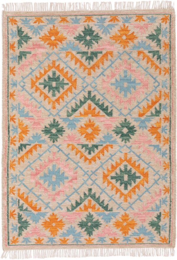 Handgewebter Kelim Zohra Mehrfarbig/Beige 60005889-59101