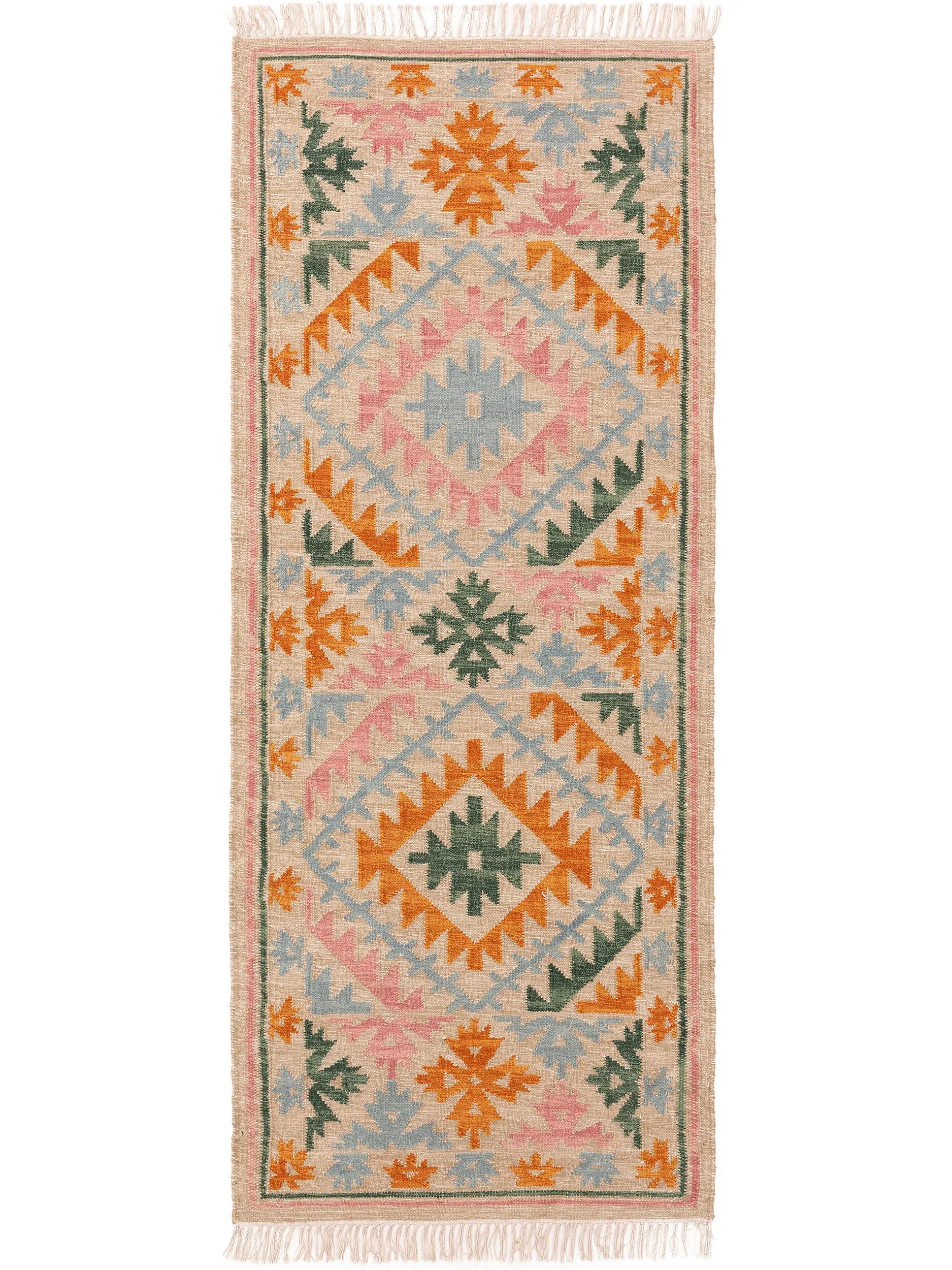Handgewebter Kelim Zohra Mehrfarbig/Beige 60005889-59103 Handgewebter Kelim Zohra Mehrfarbig/Beige 60005889-59103
