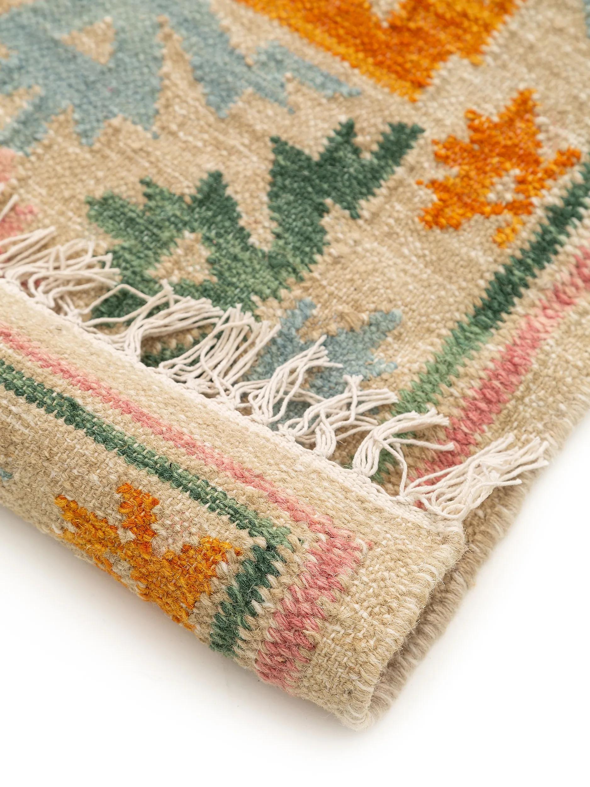 Handgewebter Kelim Zohra Mehrfarbig/Beige 60005889-59103 Handgewebter Kelim Zohra Mehrfarbig/Beige 60005889-59103 – Bild 5