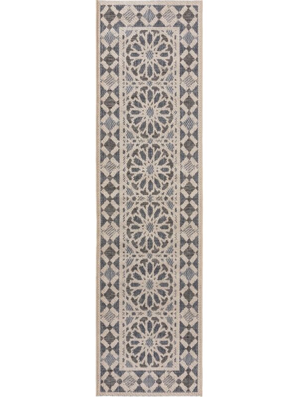 In- & Outdoor Läufer River Beige/Blau 60006078-75103