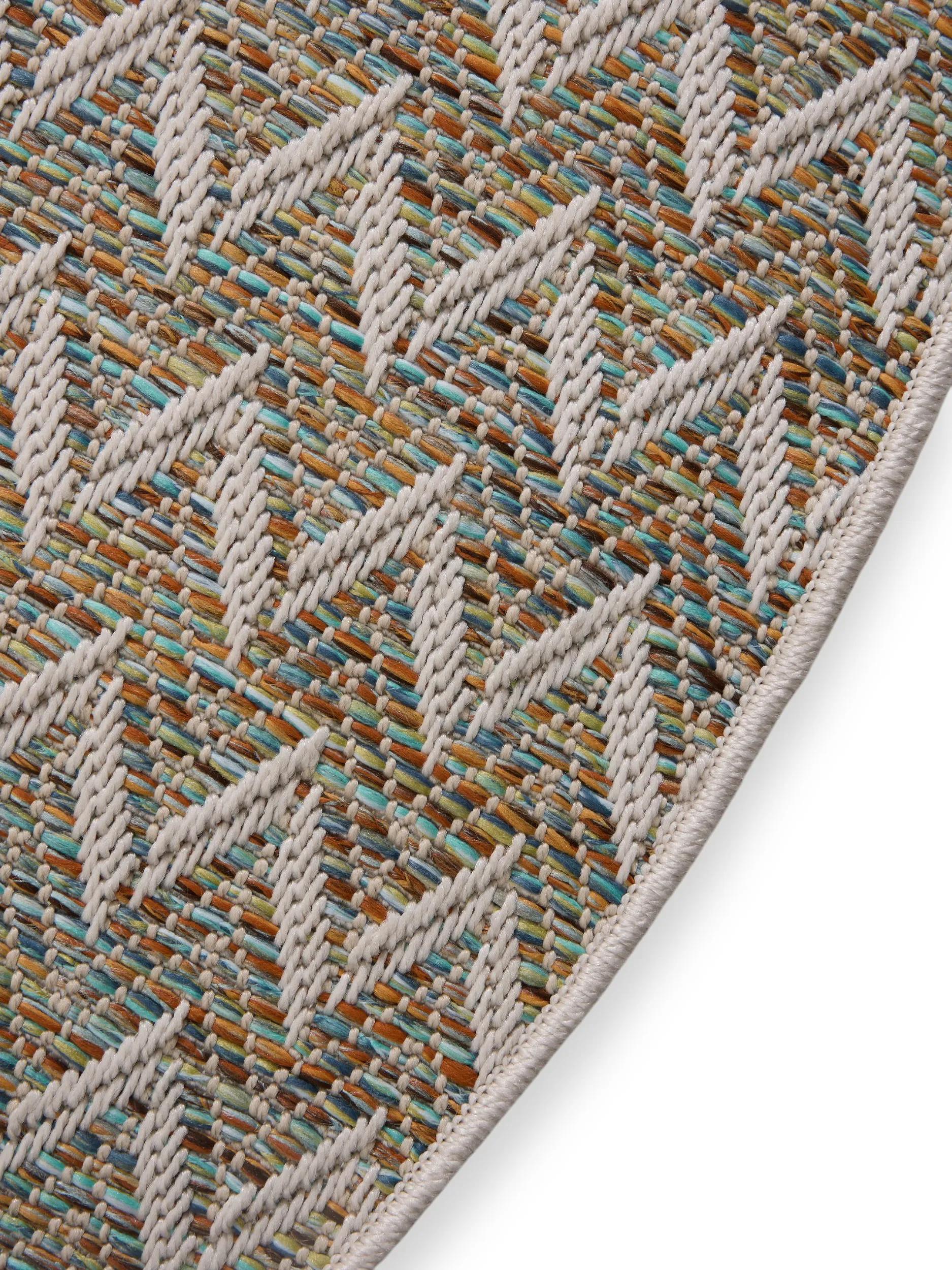 In- & Outdoor Rundteppich Agra Blau/Creme 60007967-222104 In- & Outdoor Rundteppich Agra Blau/Creme 60007967-222104 – Bild 5