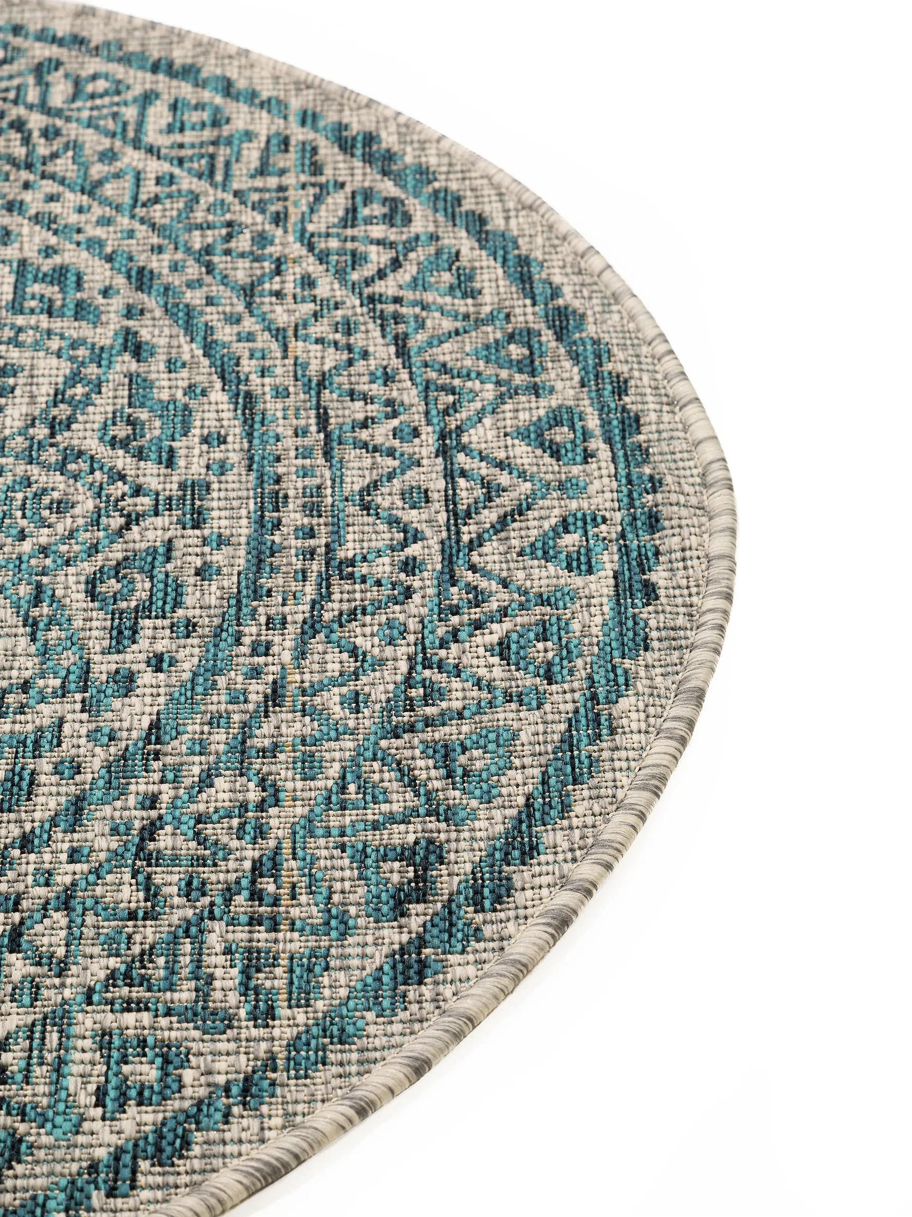 In- & Outdoor Rundteppich Cleo Beige/Blau 60005964-75104 In- & Outdoor Rundteppich Cleo Beige/Blau 60005964-75104 – Bild 5