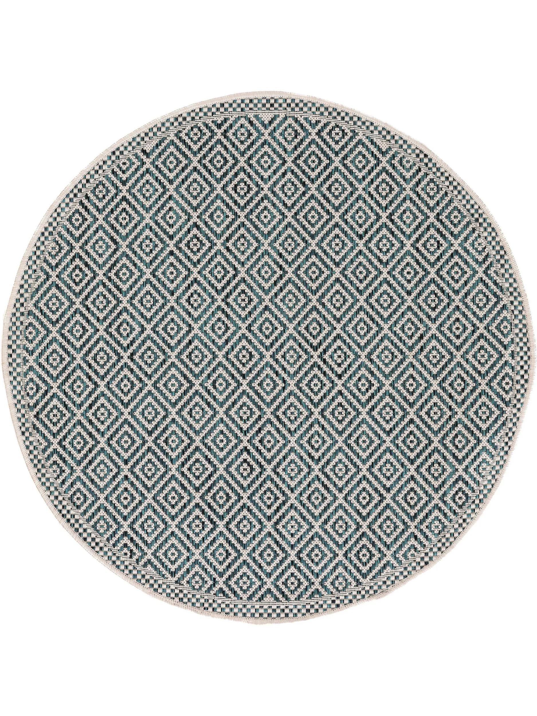 In- & Outdoor Rundteppich Cleo Blau 60005995-22104 In- & Outdoor Rundteppich Cleo Blau 60005995-22104