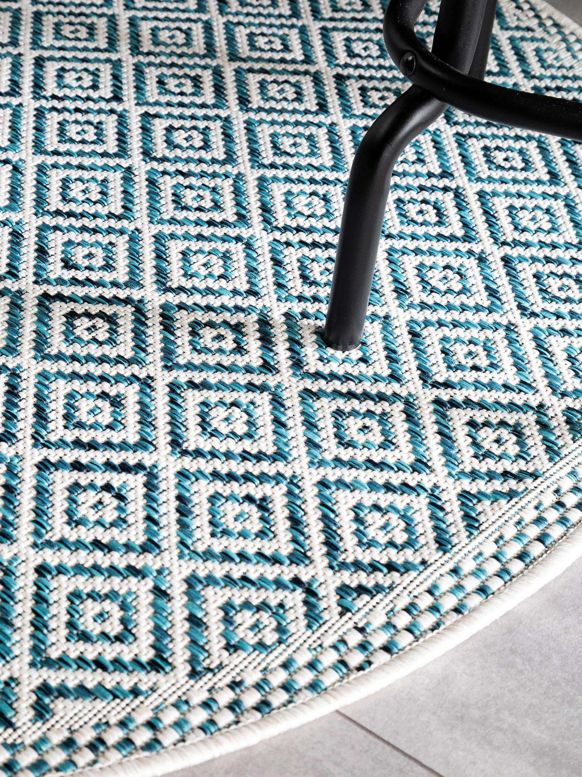 In- & Outdoor Rundteppich Cleo Blau 60005995-22104 In- & Outdoor Rundteppich Cleo Blau 60005995-22104 – Bild 4