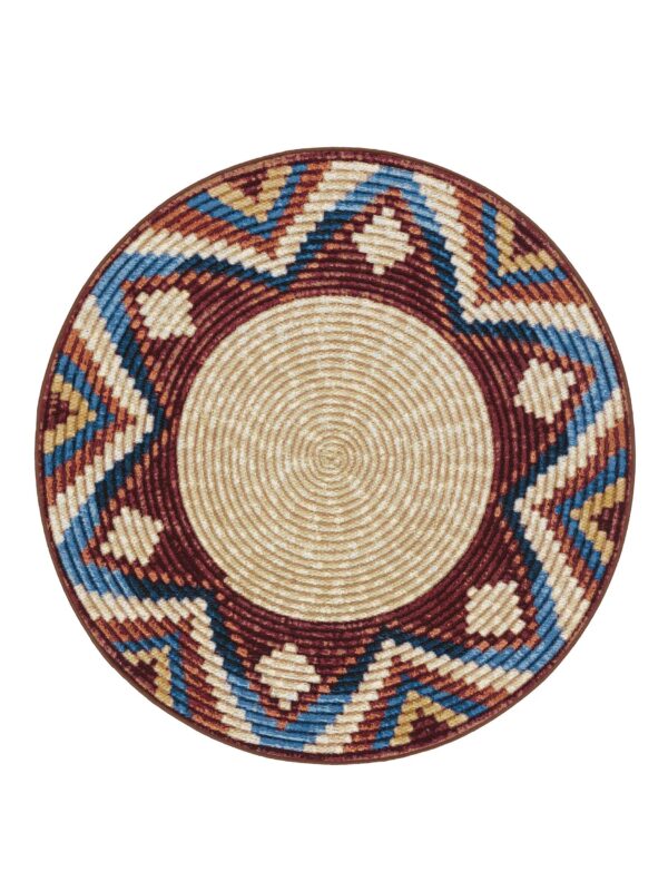 In- & Outdoor Rundteppich Kenya Mehrfarbig 60007029-31104