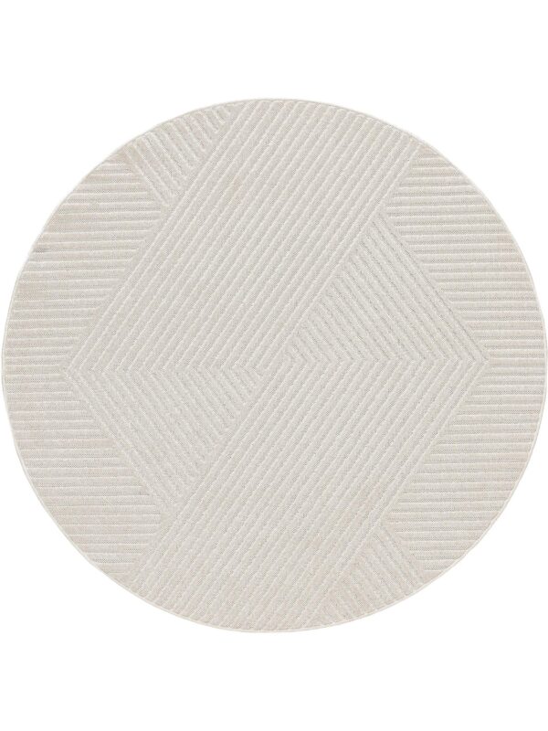 In- & Outdoor Rundteppich Mars Creme 60007189-62104