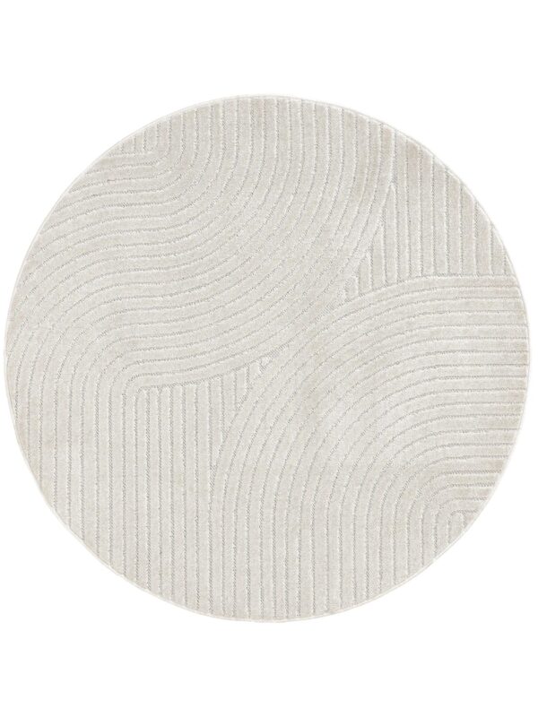 In- & Outdoor Rundteppich Mars Creme 60007191-62104