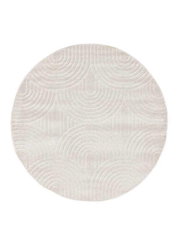 In- & Outdoor Rundteppich Mars Creme 60007647-62104