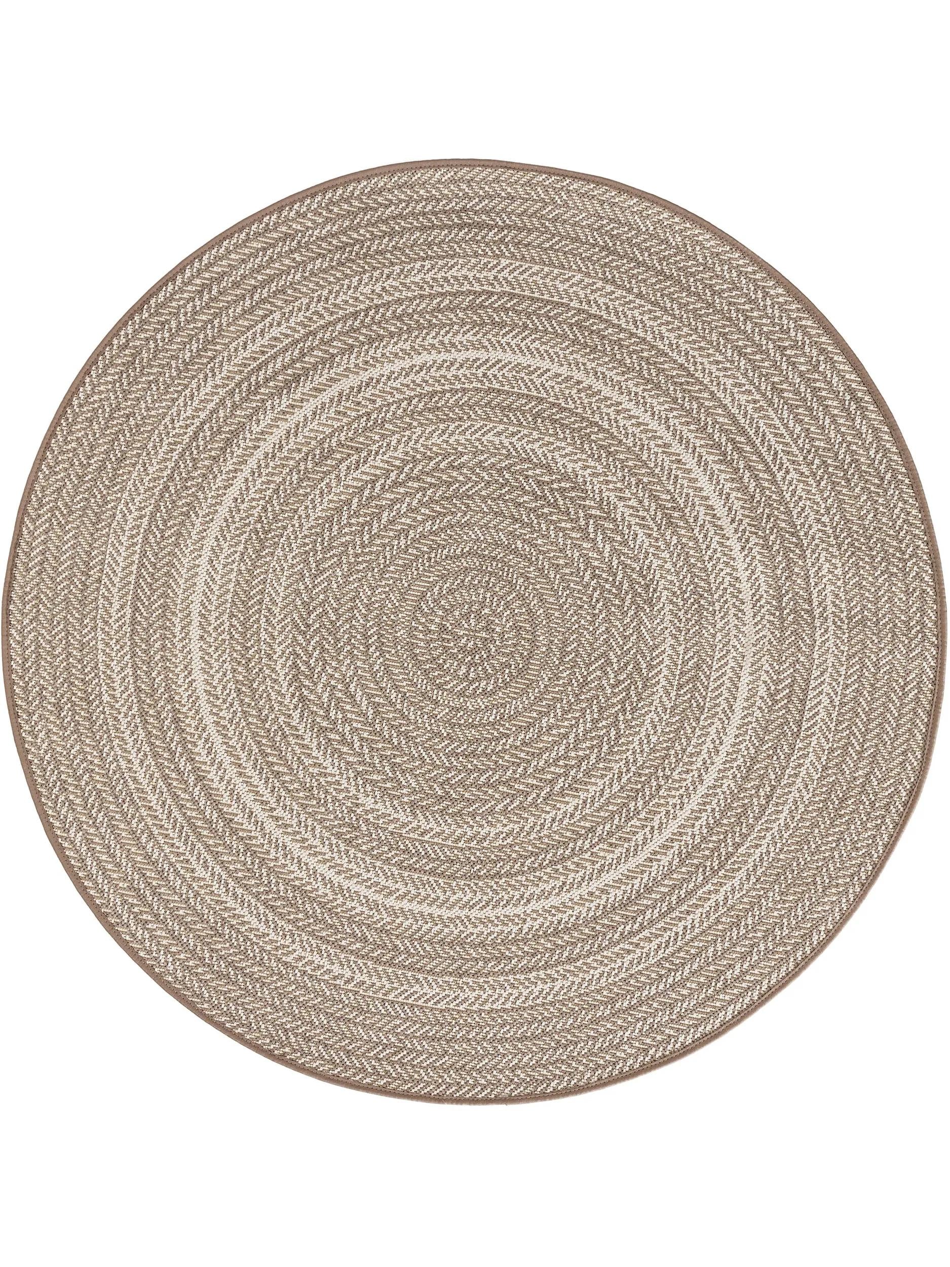 In- & Outdoor Rundteppich Metro Creme/Taupe 60006261-149104 In- & Outdoor Rundteppich Metro Creme/Taupe 60006261-149104