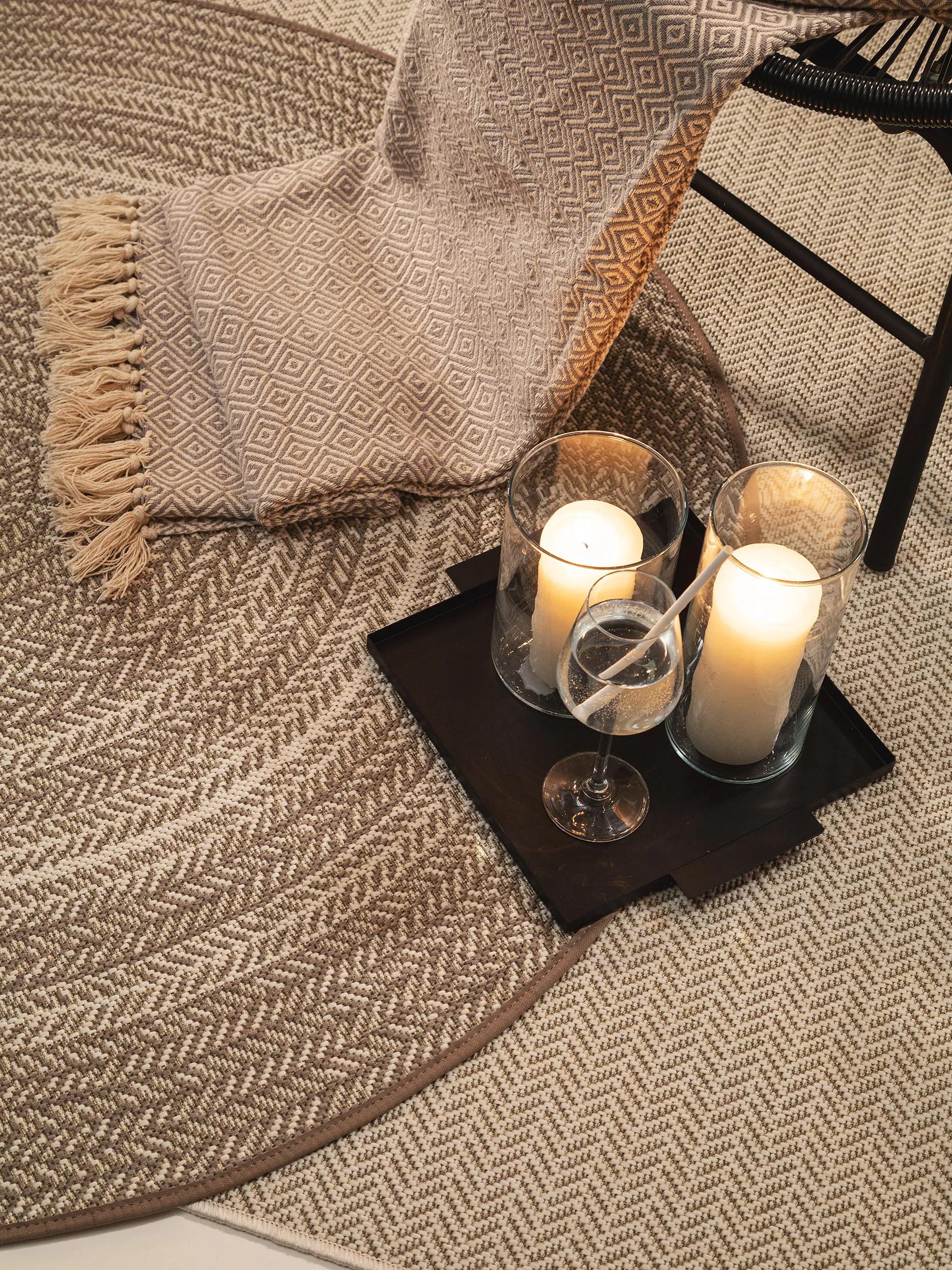 In- & Outdoor Rundteppich Metro Creme/Taupe 60006261-149104 In- & Outdoor Rundteppich Metro Creme/Taupe 60006261-149104 – Bild 3