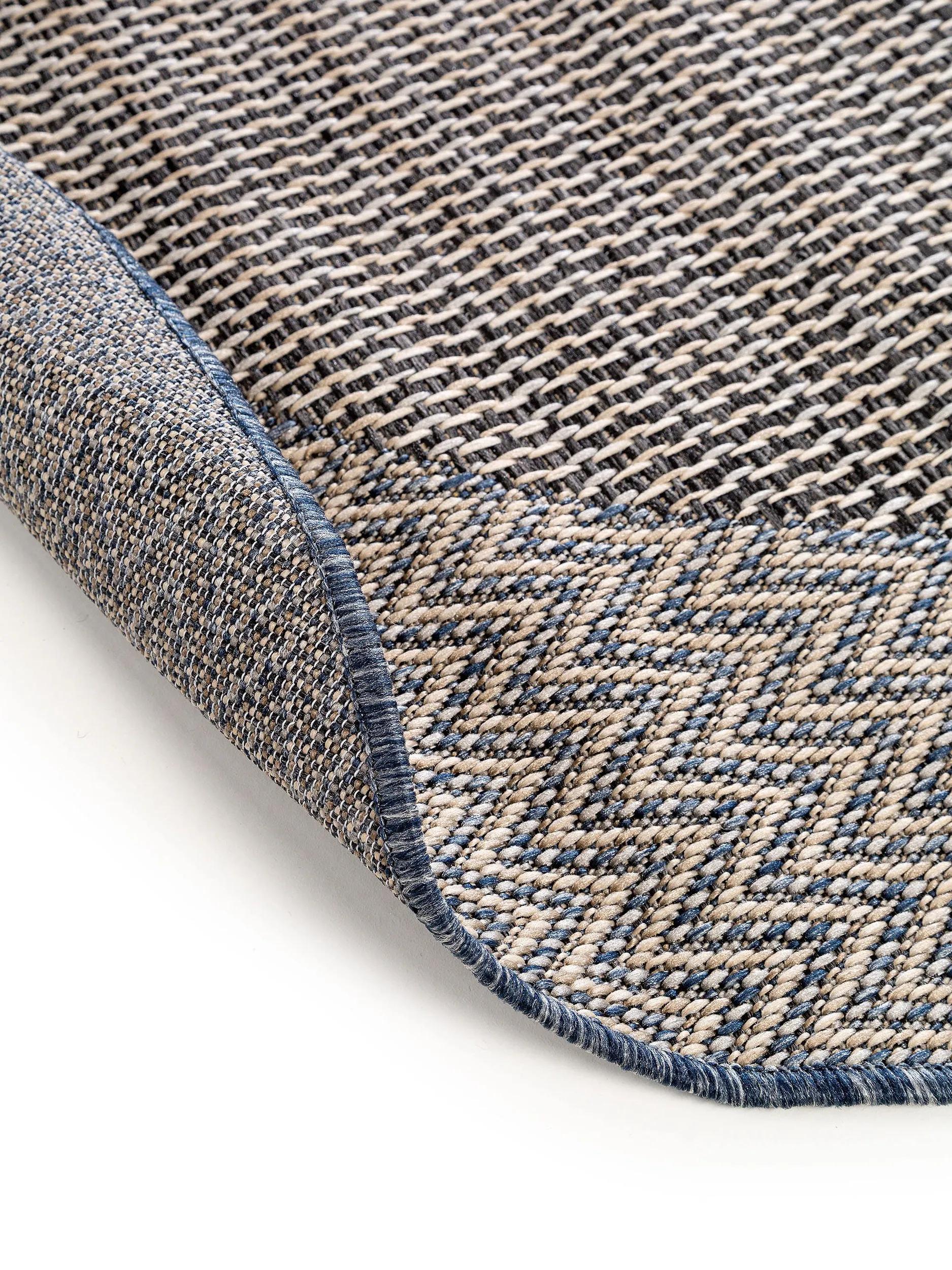 In- & Outdoor Rundteppich River Beige/Blau 60006074-75104 In- & Outdoor Rundteppich River Beige/Blau 60006074-75104 – Bild 3