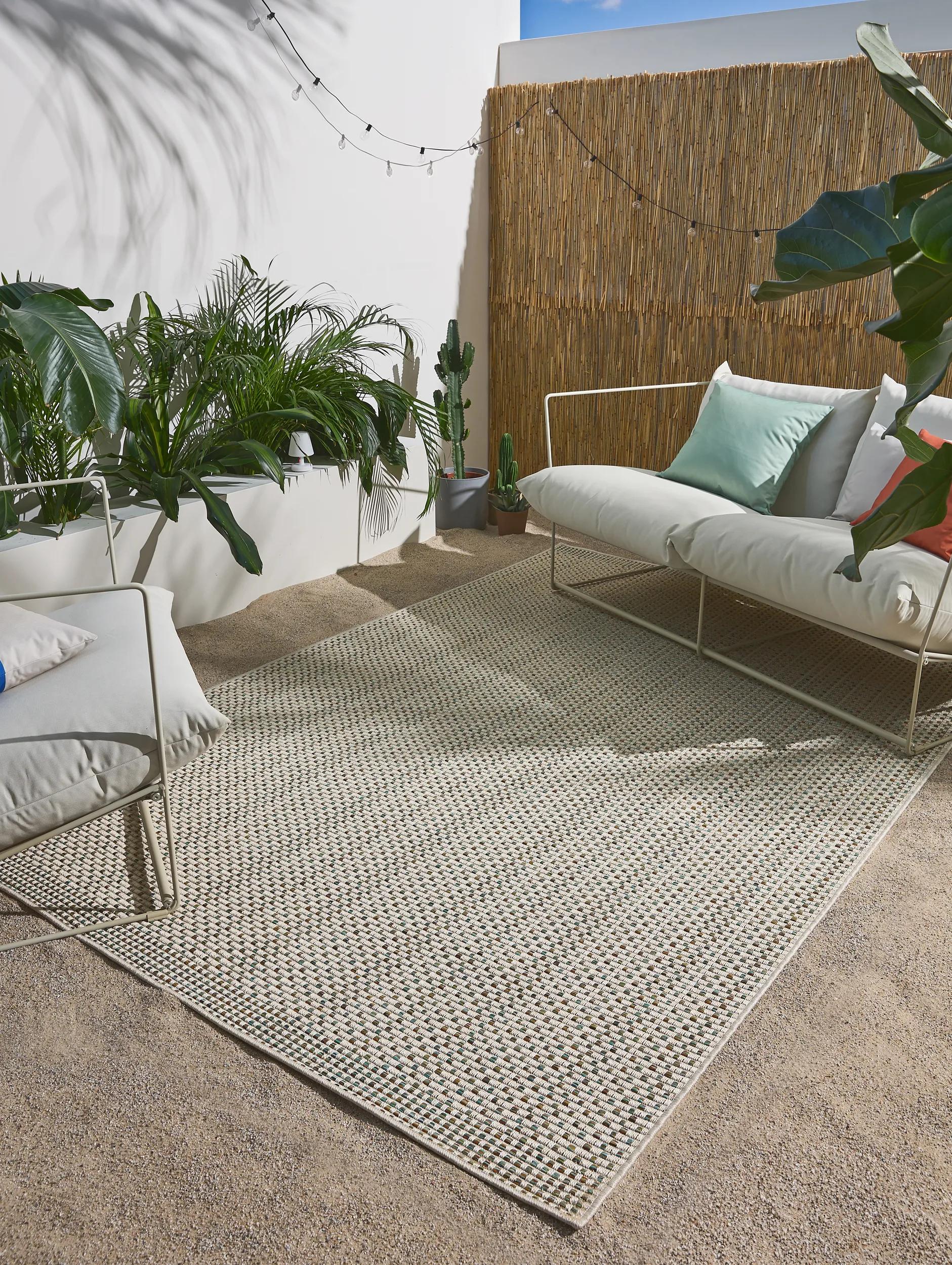 In- & Outdoor Teppich Agra Creme/Blau 60007967-205101 In- & Outdoor Teppich Agra Creme/Blau 60007967-205101 – Bild 2
