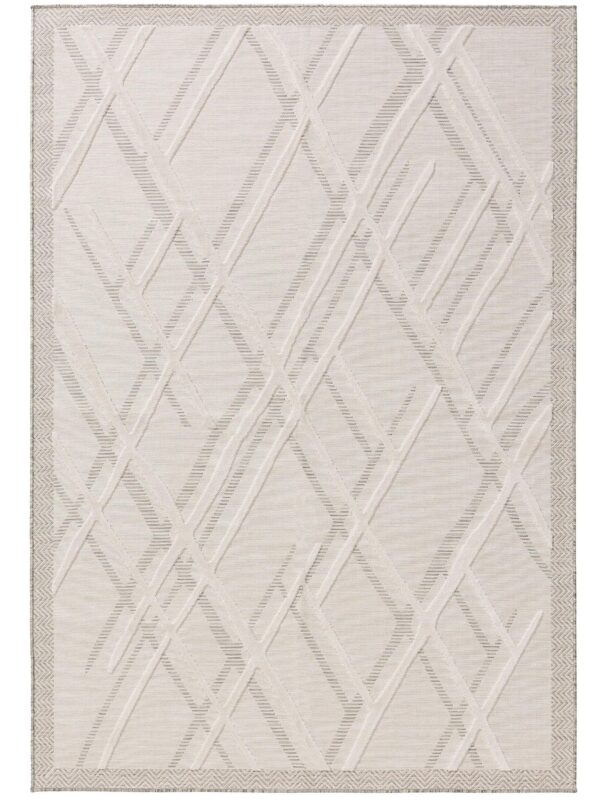 In- & Outdoor Teppich Flora Creme 60007742-164101