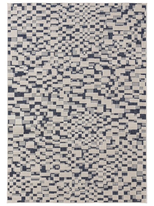 In- & Outdoor Teppich Kaleo Blau/Weiß 60007738-194101