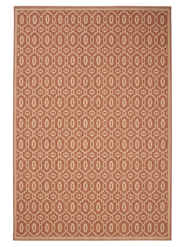 In- & Outdoor Teppich Metro Beige/Rot 60007851-52101
