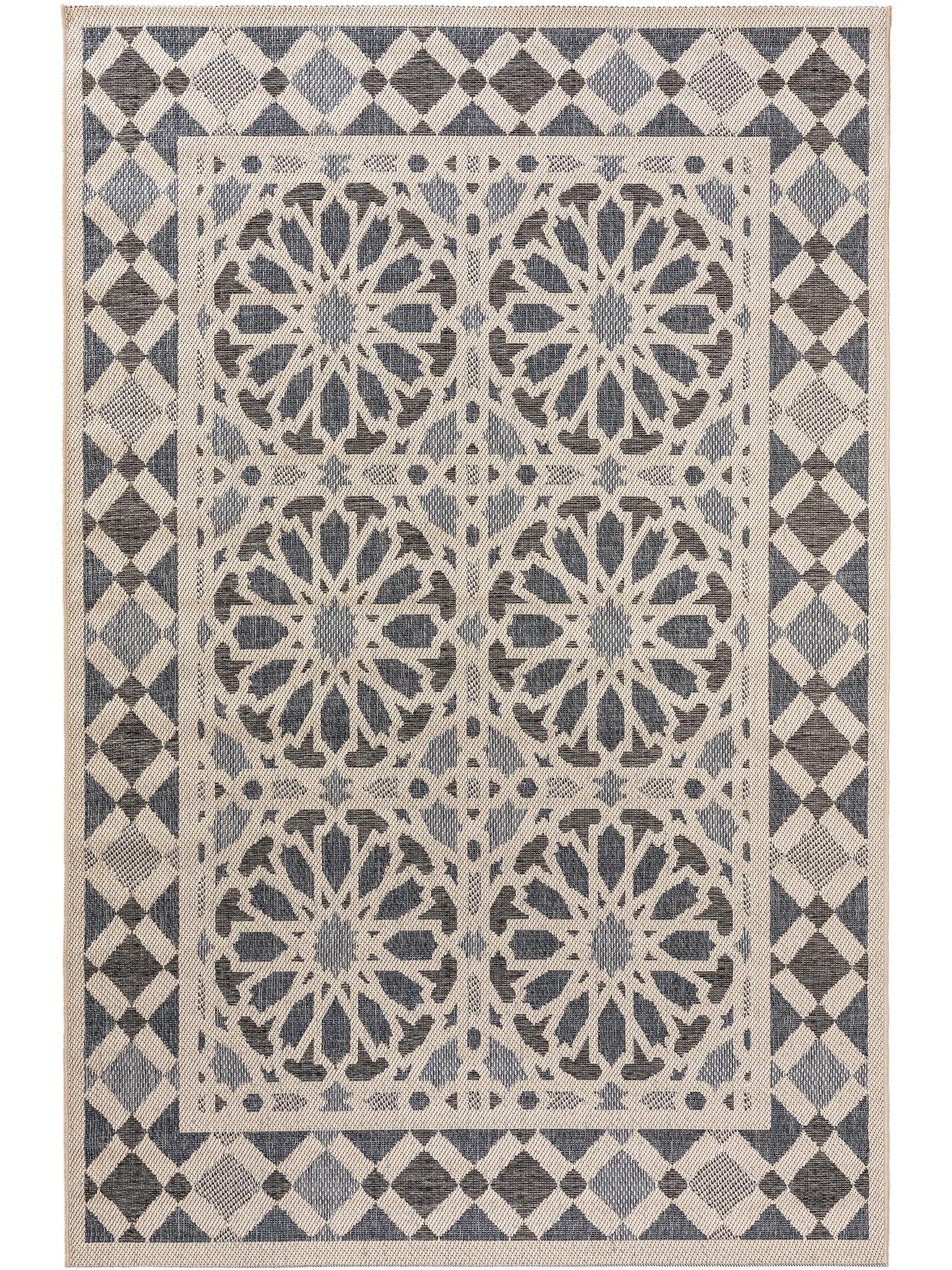 In- & Outdoor Teppich River Beige/Blau 60006077-75101 In- & Outdoor Teppich River Beige/Blau 60006077-75101