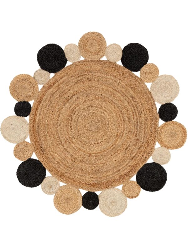 Jute-Teppich Jutta Hellbraun/Schwarz 60006547-150104