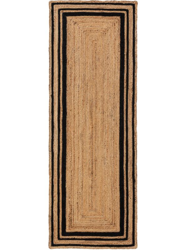 Jute-Teppich Jutta Schwarz 60007160-36103