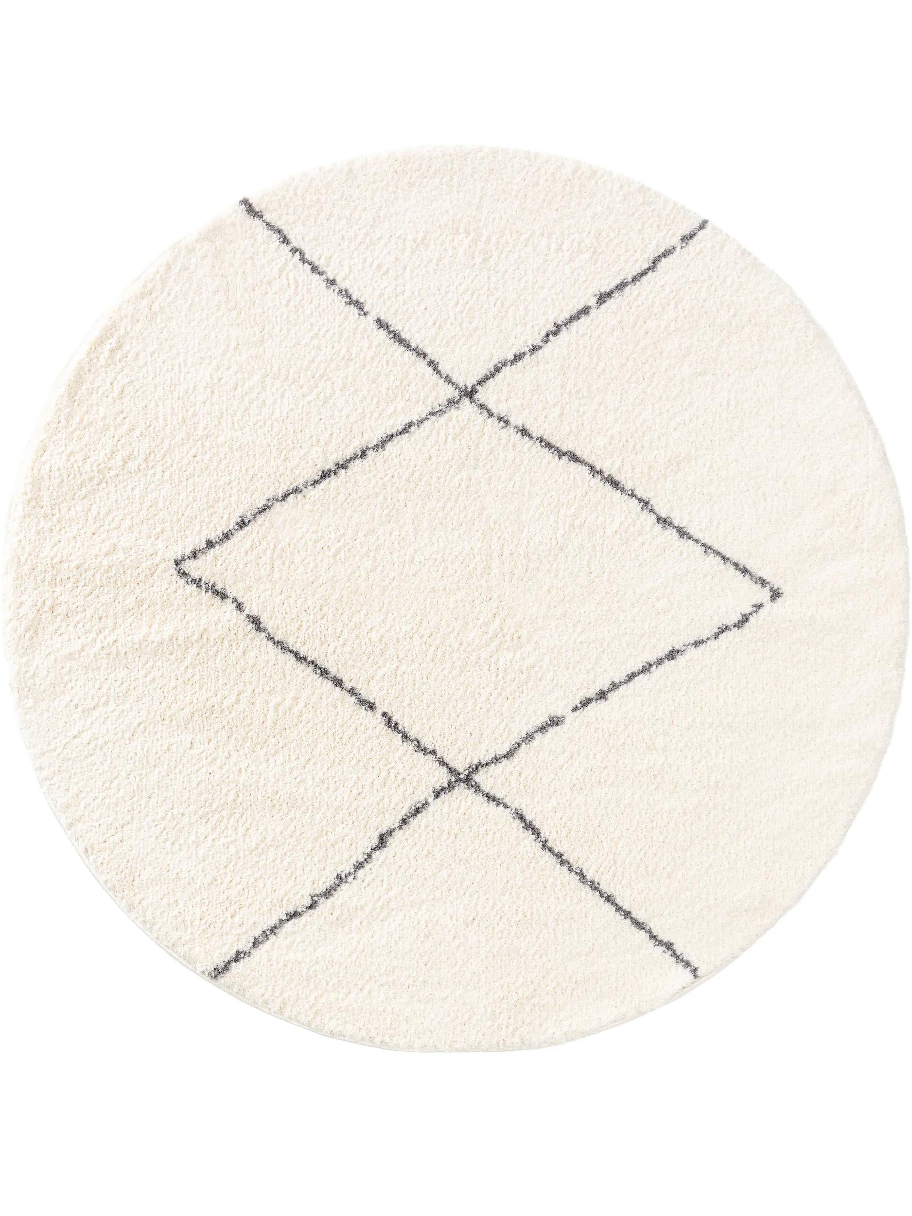 Shaggy-Rundteppich Benno Creme 60006470-62104 Shaggy-Rundteppich Benno Creme 60006470-62104