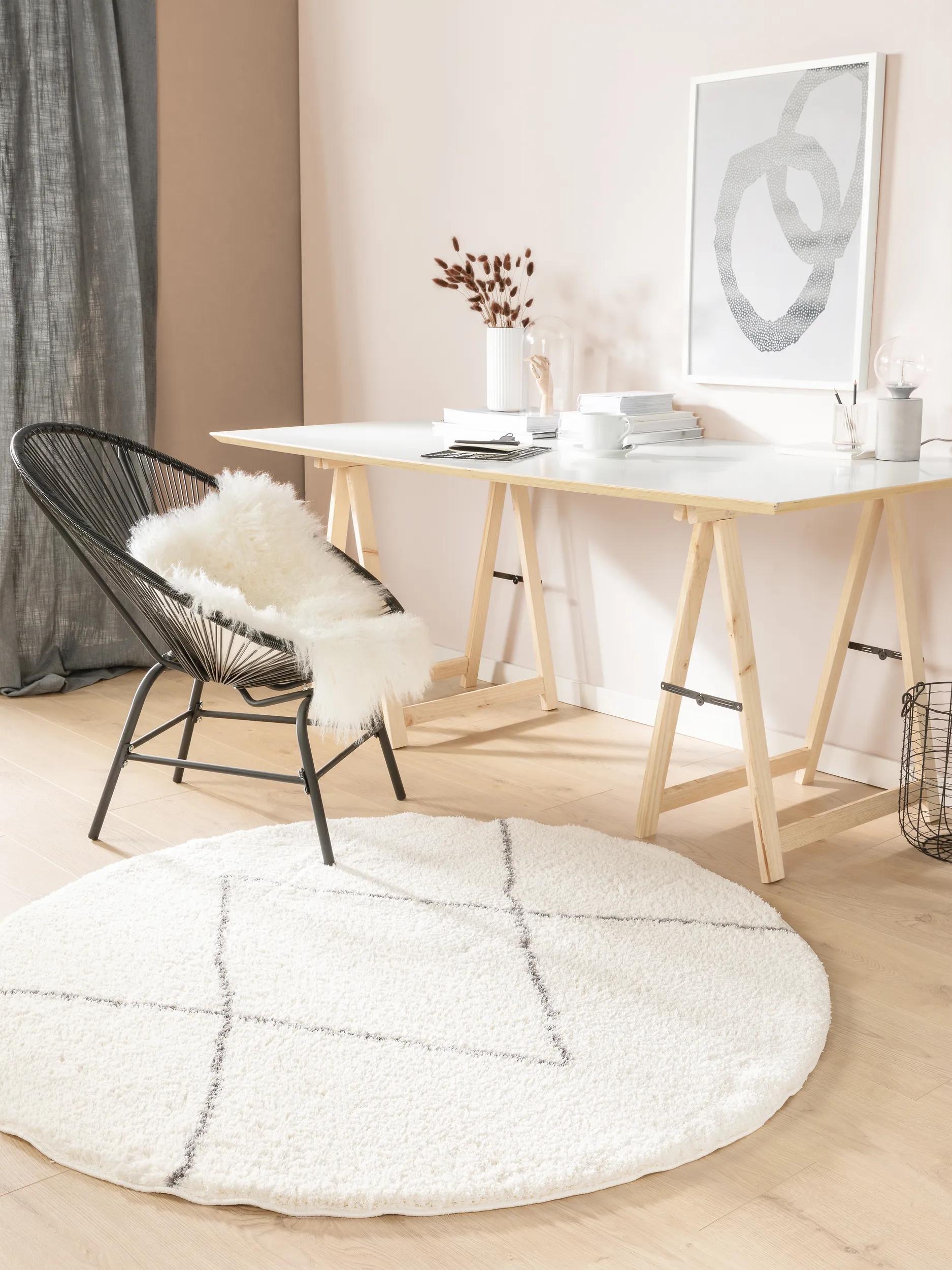 Shaggy-Rundteppich Benno Creme 60006470-62104 Shaggy-Rundteppich Benno Creme 60006470-62104 – Bild 2