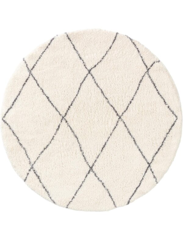 Shaggy-Rundteppich Benno Creme 60006723-62104