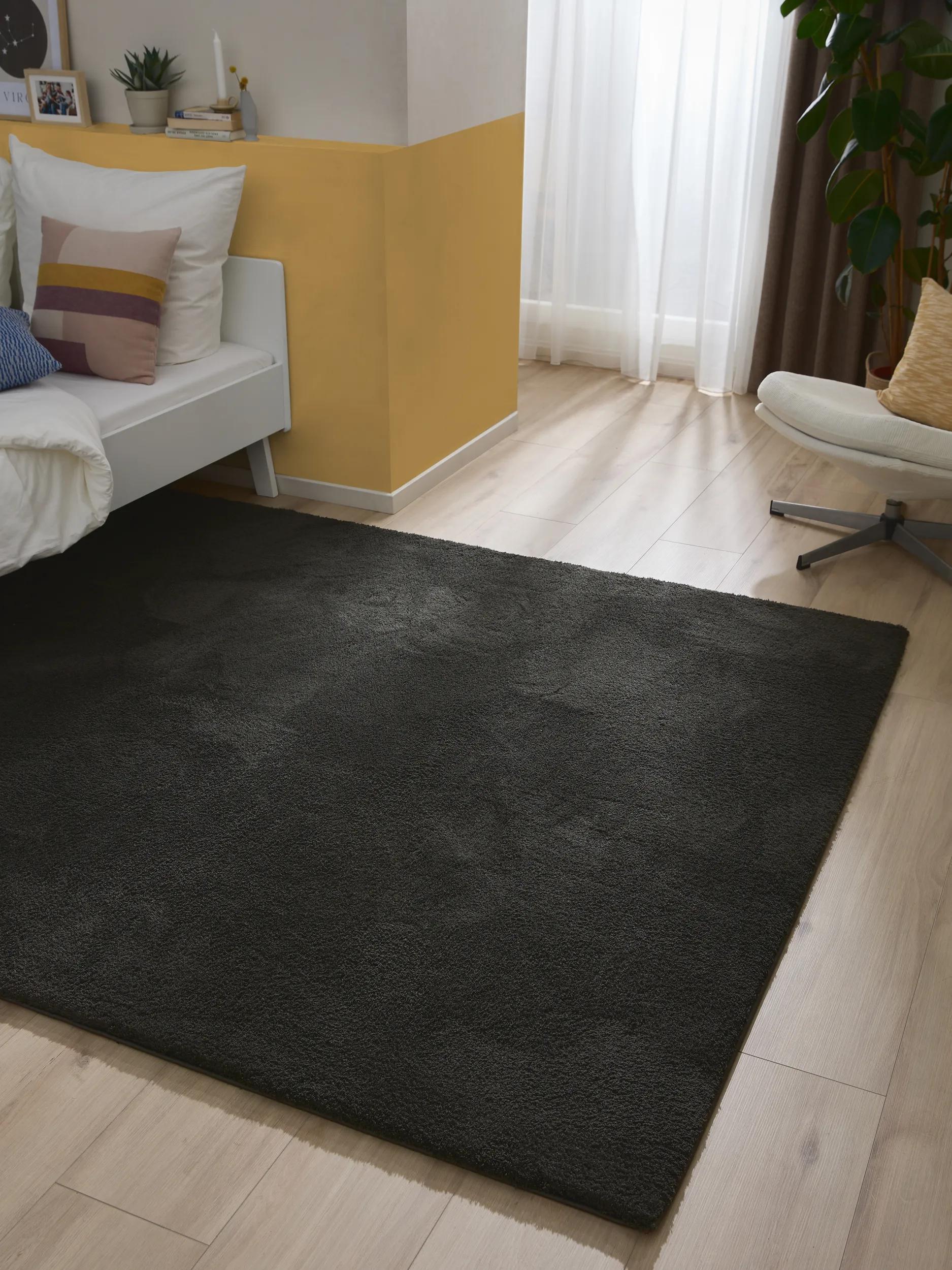 Shaggy-Teppich Soda Schwarz 60006704-36101 Shaggy-Teppich Soda Schwarz 60006704-36101 – Bild 2