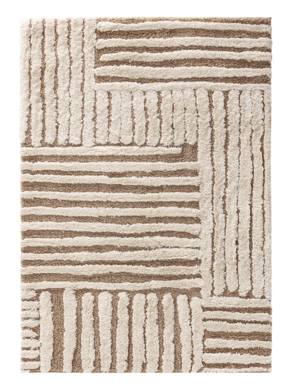 Shaggy-Teppich Tibo Creme/Beige 60007492-130101