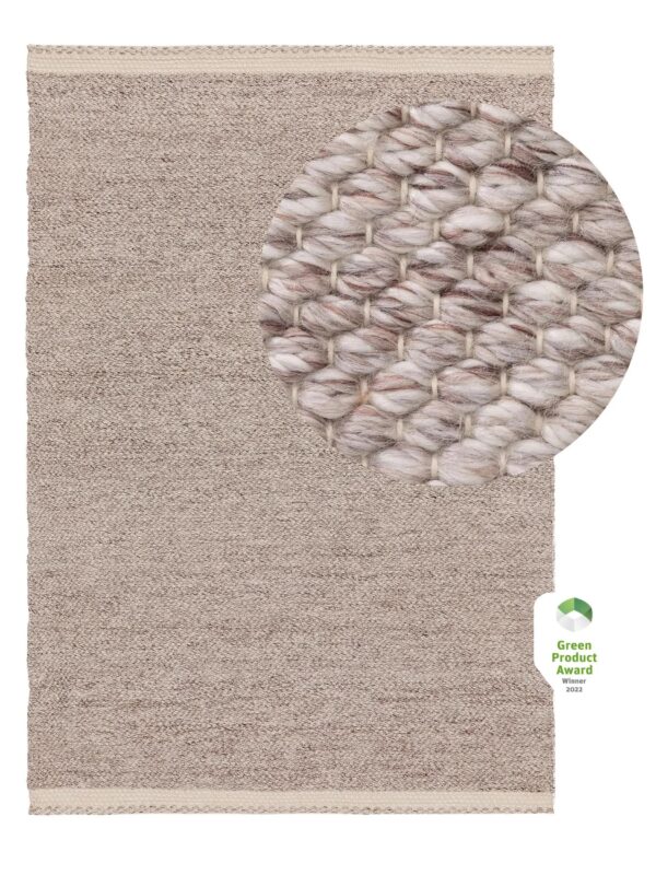 Teppich aus Recyclingmaterial Kiah Creme/Taupe 60007109-149101
