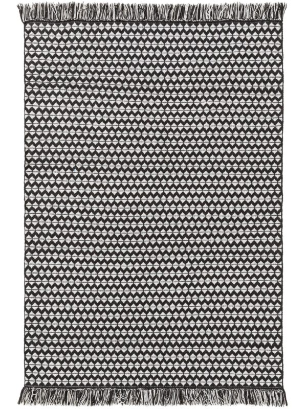 Teppich aus Recyclingmaterial Morty Schwarz/Weiß 60006211-37101
