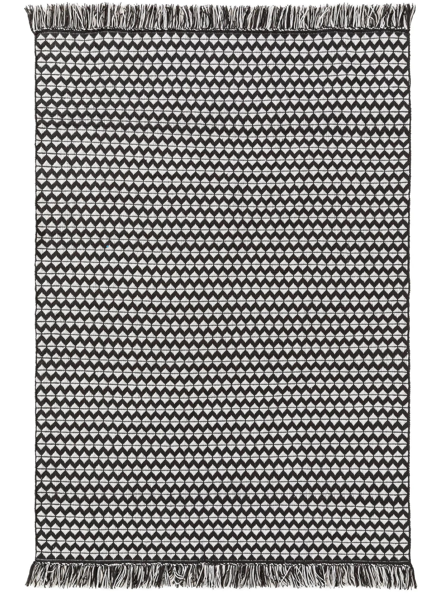 Teppich aus Recyclingmaterial Morty Schwarz/Weiß 60006211-37101 Teppich aus Recyclingmaterial Morty Schwarz/Weiß 60006211-37101