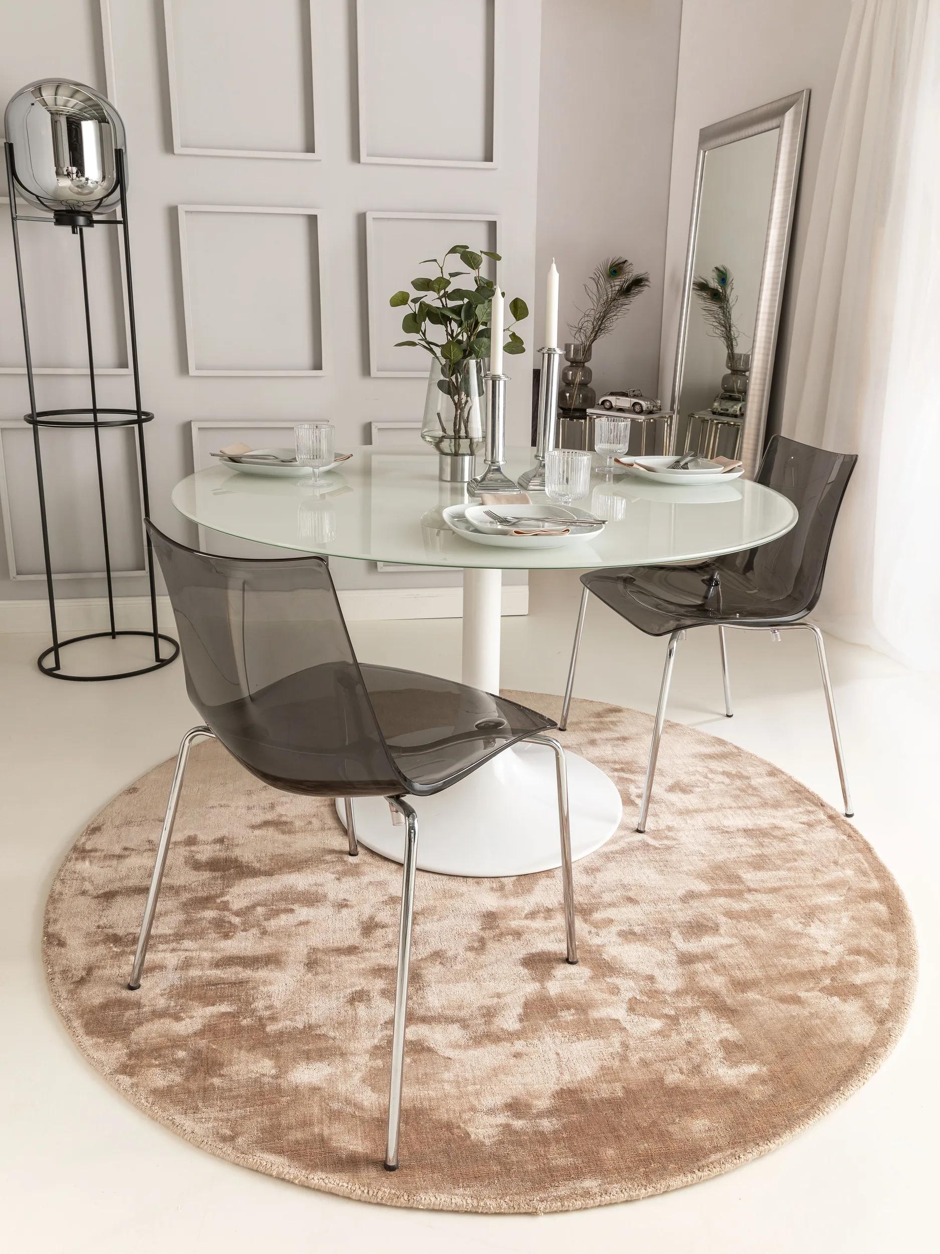 Viskose-Rundteppich Nela Taupe 60006842-57104 Viskose-Rundteppich Nela Taupe 60006842-57104 – Bild 2