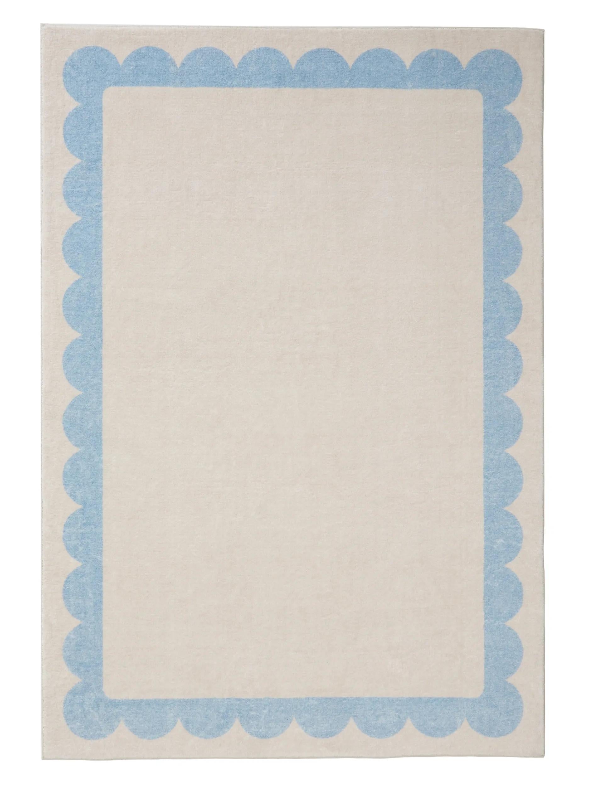 Waschbarer Teppich Frame Blau 60007933-22101 Waschbarer Teppich Frame Blau 60007933-22101