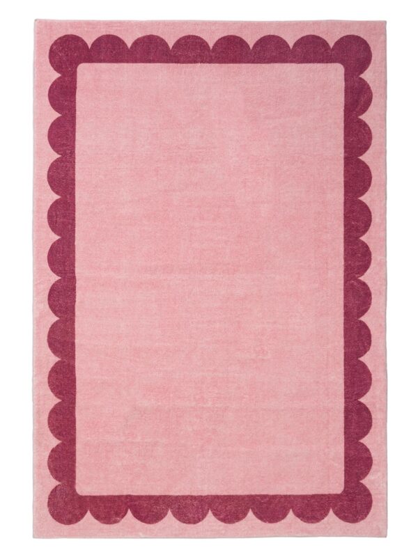 Waschbarer Teppich Frame Pink 60007933-33101