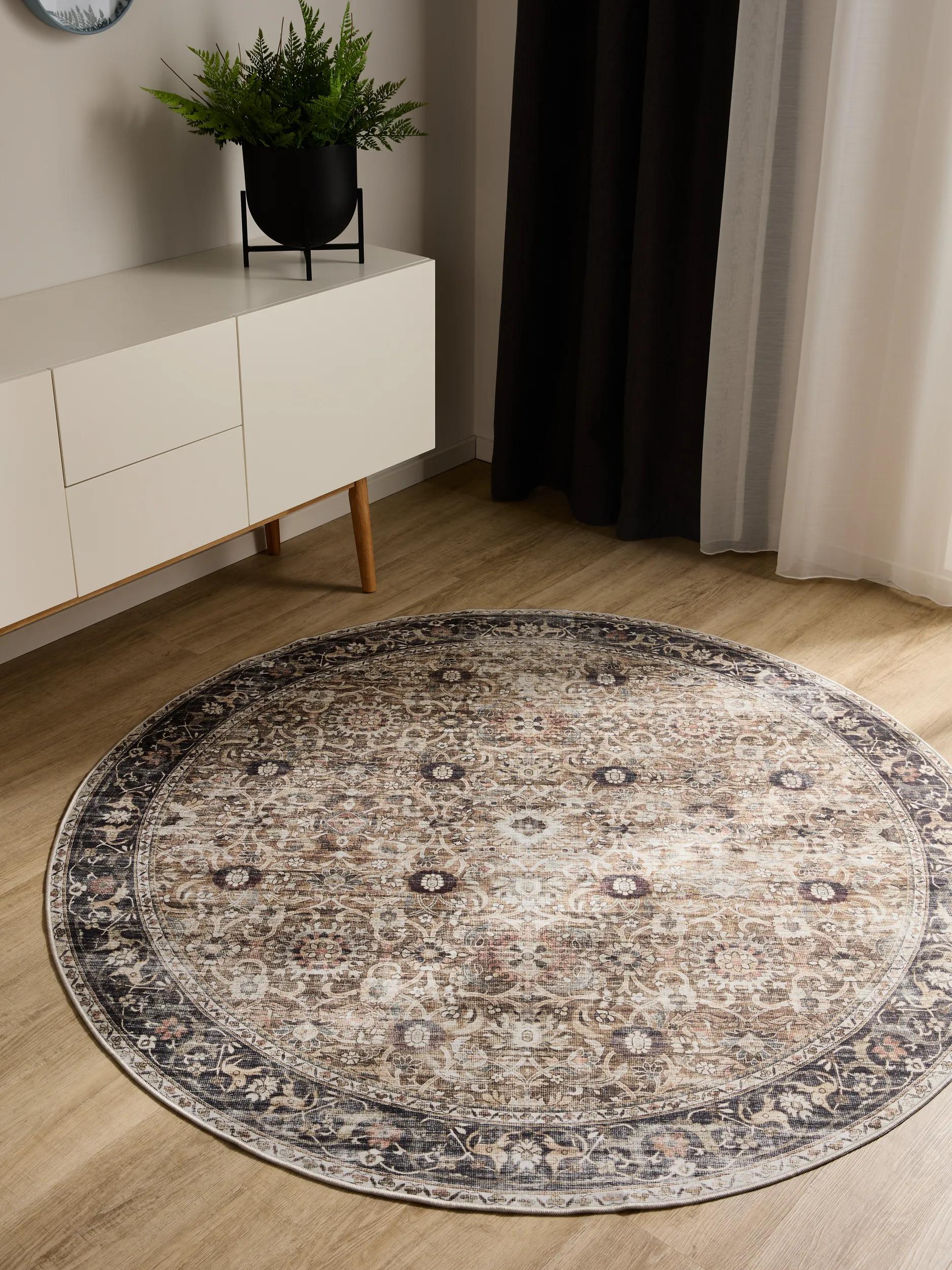 Waschbarer Teppich George Anthrazit/Taupe 60007895-3104 Waschbarer Teppich George Anthrazit/Taupe 60007895-3104 – Bild 2