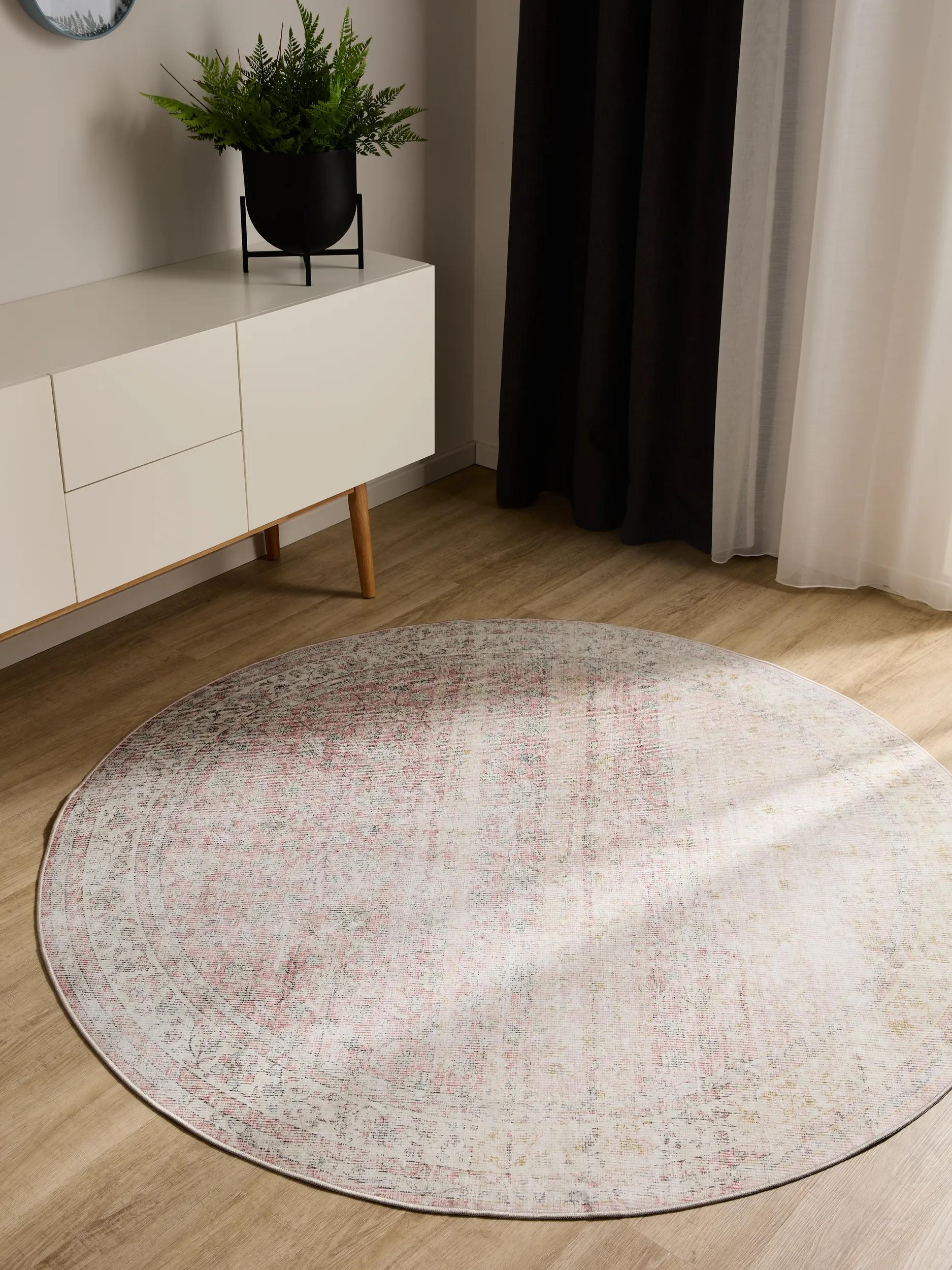 Waschbarer Teppich George Beige/Rosa 60007895-121104 Waschbarer Teppich George Beige/Rosa 60007895-121104 – Bild 2
