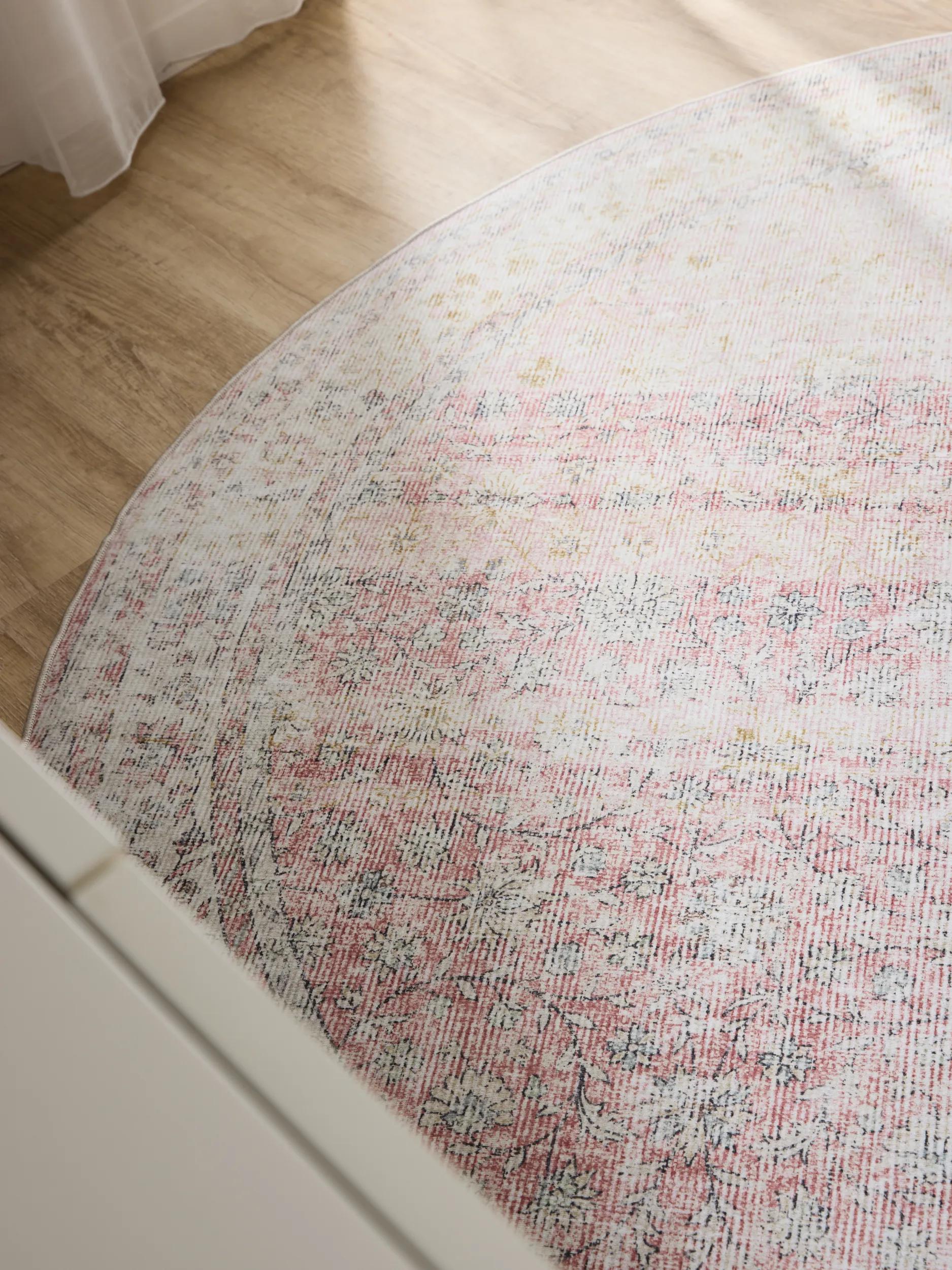 Waschbarer Teppich George Beige/Rosa 60007895-121104 Waschbarer Teppich George Beige/Rosa 60007895-121104 – Bild 3