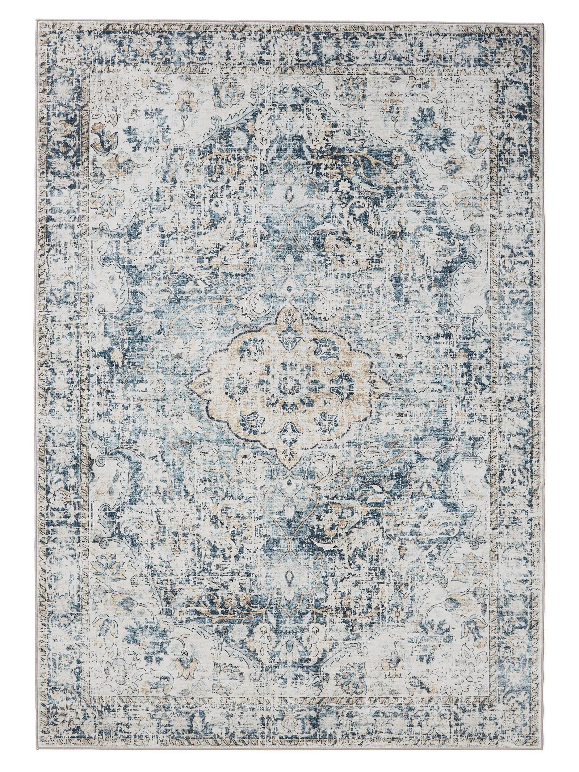 Waschbarer Teppich George Blau 60007887-22101 Waschbarer Teppich George Blau 60007887-22101