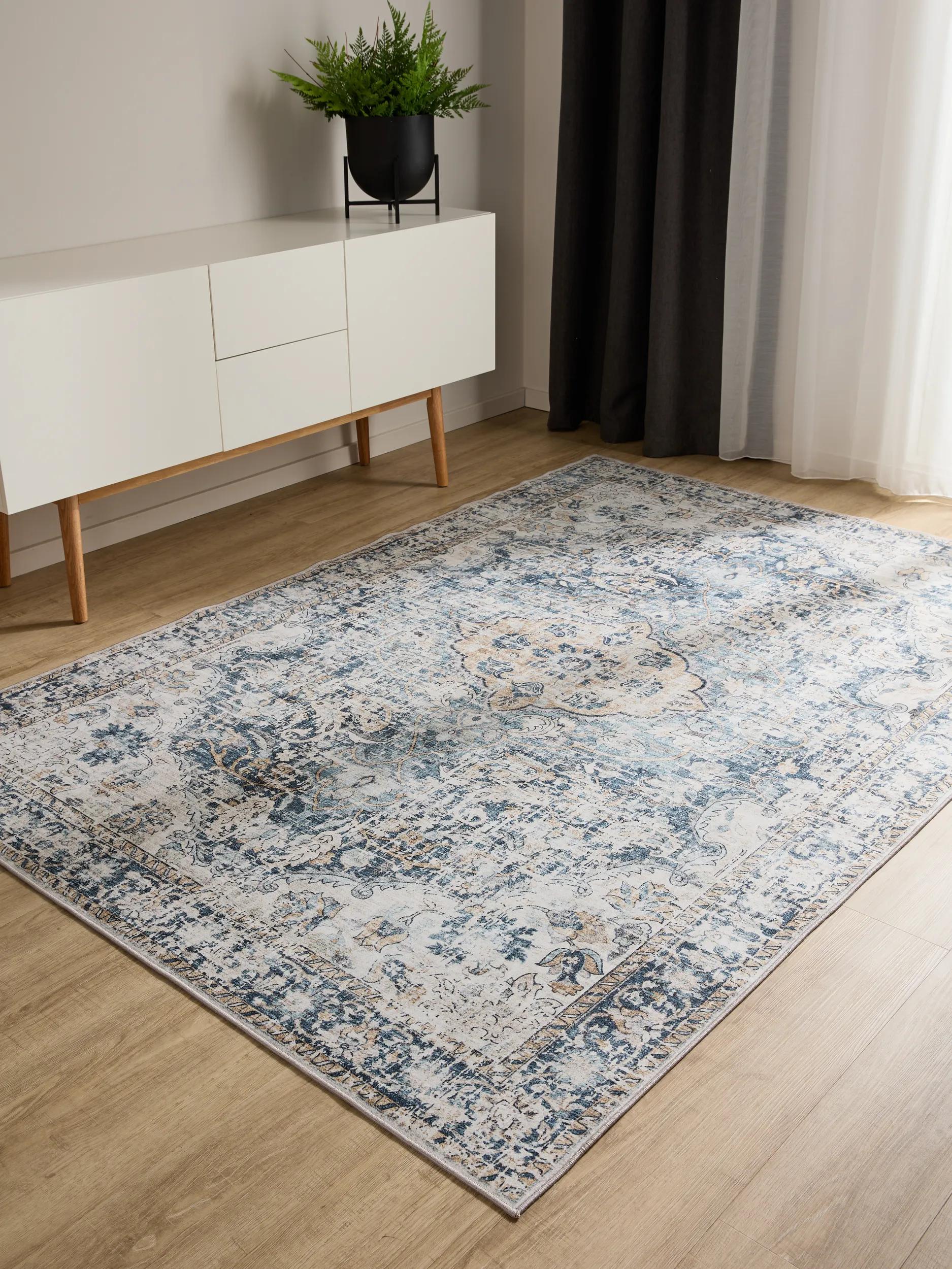 Waschbarer Teppich George Blau 60007887-22101 Waschbarer Teppich George Blau 60007887-22101 – Bild 2