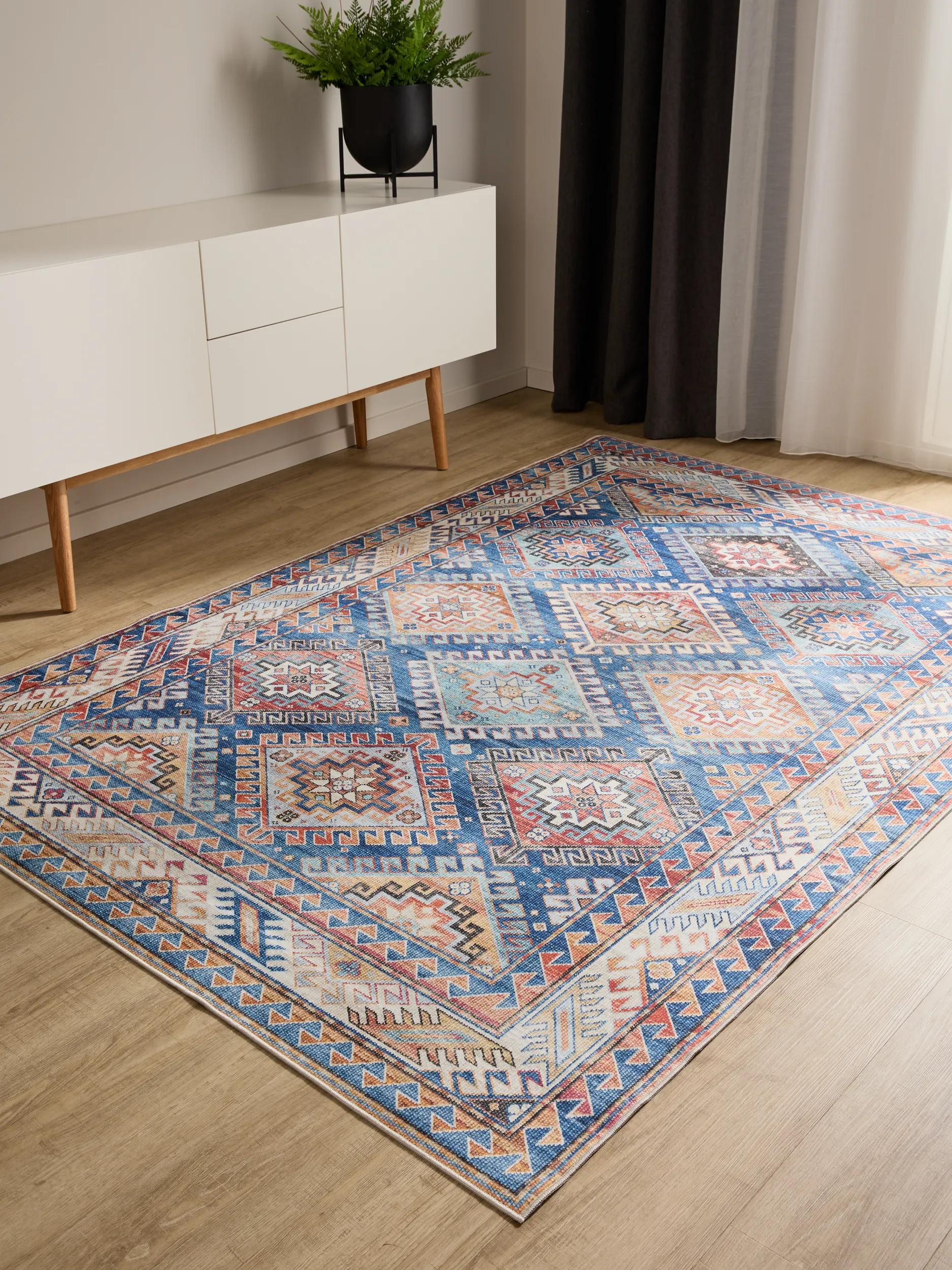 Waschbarer Teppich George Blau 60007888-22101 Waschbarer Teppich George Blau 60007888-22101 – Bild 2