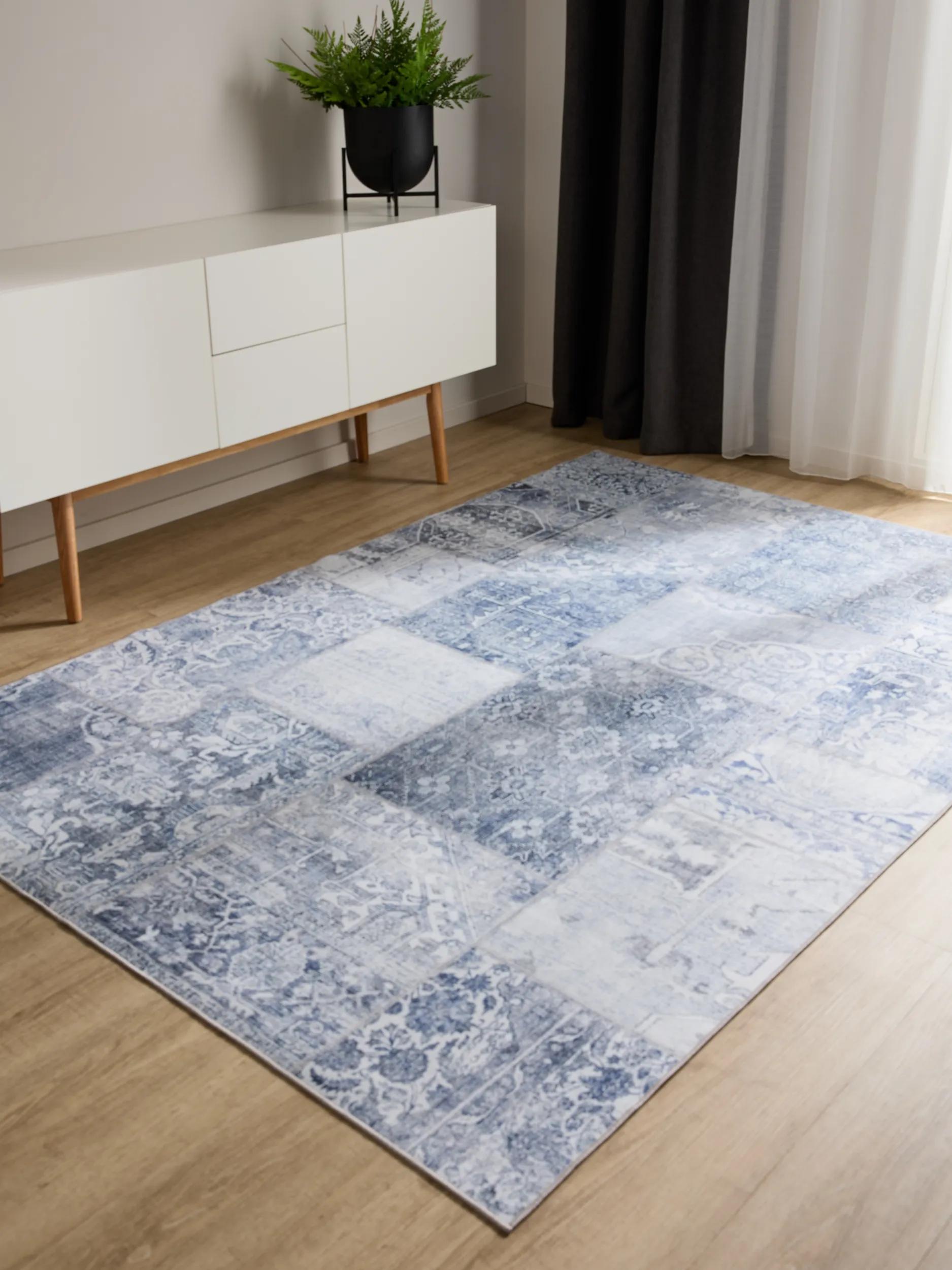 Waschbarer Teppich George Blau 60007897-22101 Waschbarer Teppich George Blau 60007897-22101 – Bild 2
