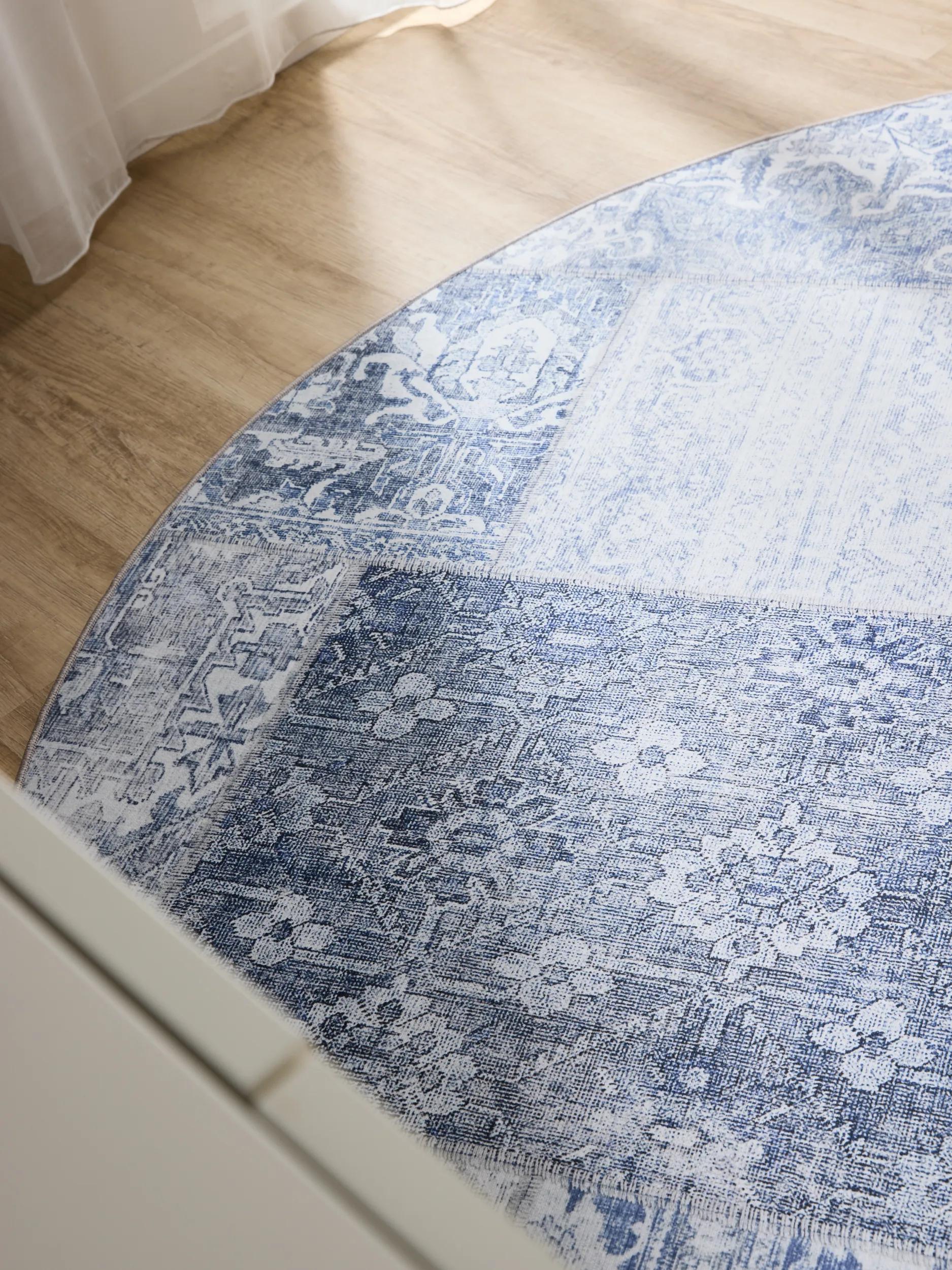 Waschbarer Teppich George Blau 60007897-22104 Waschbarer Teppich George Blau 60007897-22104 – Bild 3