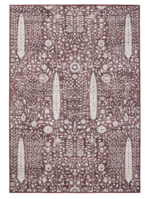 Waschbarer Teppich George Bordeaux 60007889-145101