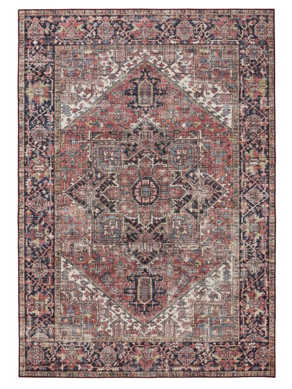 Waschbarer Teppich George Mehrfarbig/Beige 60007886-59101