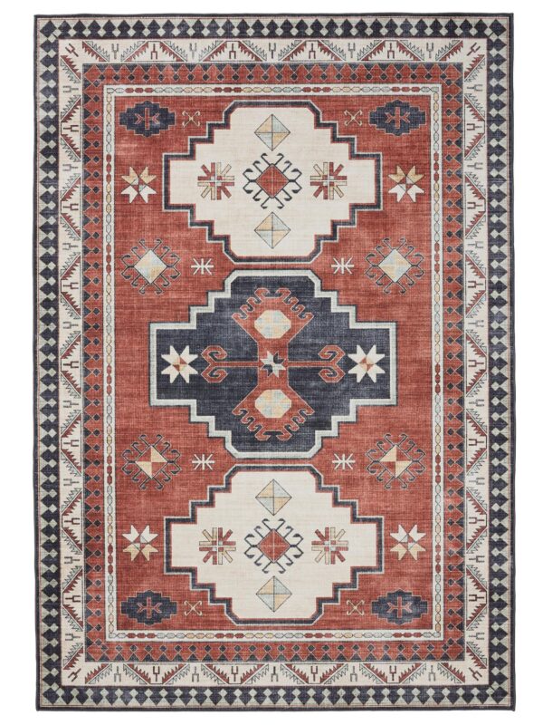 Waschbarer Teppich George Mehrfarbig/Blau 60007886-71101